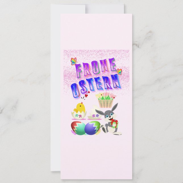 Frohe Ostern Announcement (Front)