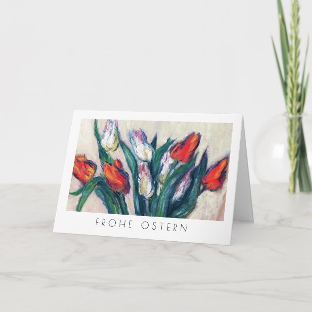 Frohe Ostern. Fine Art Easter Card in German (Front)