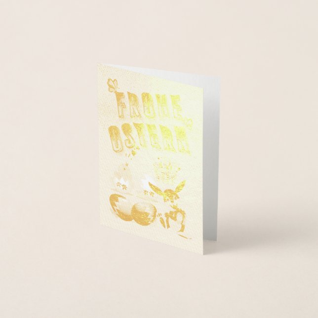 Frohe Ostern Foil Card (Front)