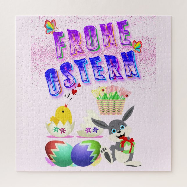 Frohe Ostern Jigsaw Puzzle (Vertical)