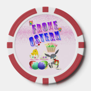 Frohe Ostern Poker Chips