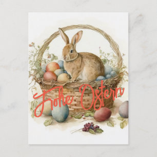 Frohe Ostern Postkarte Postcard