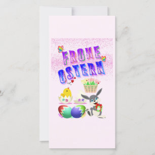 Frohe Ostern Thank You Card