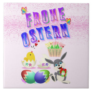 Frohe Ostern Tile