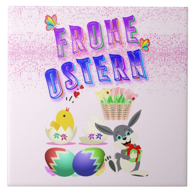 Frohe Ostern Tile (Front)