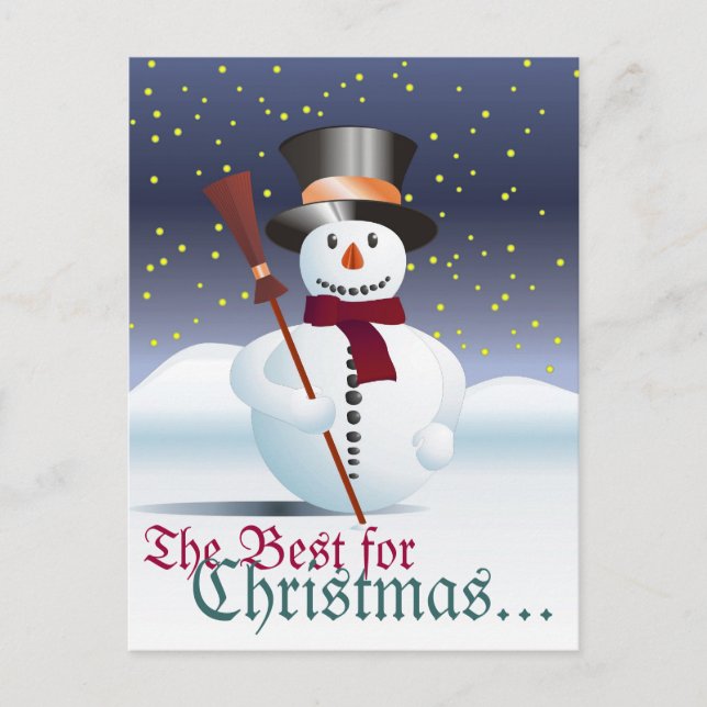 Frohe Weihnacht Holiday Postcard (Front)