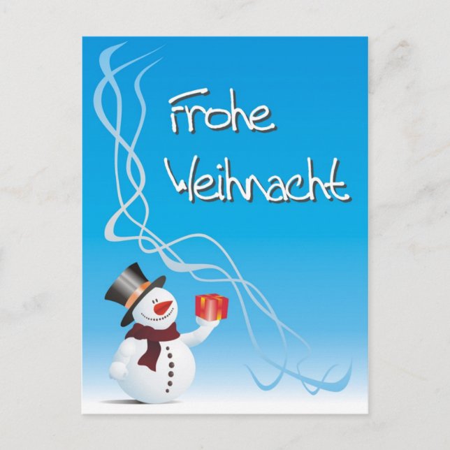 Frohe Weihnacht... / Merry Christmas Holiday Postcard (Front)
