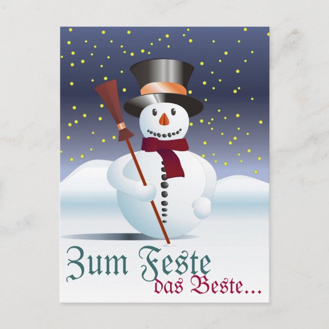 Frohe Weihnacht Postcard (Front)
