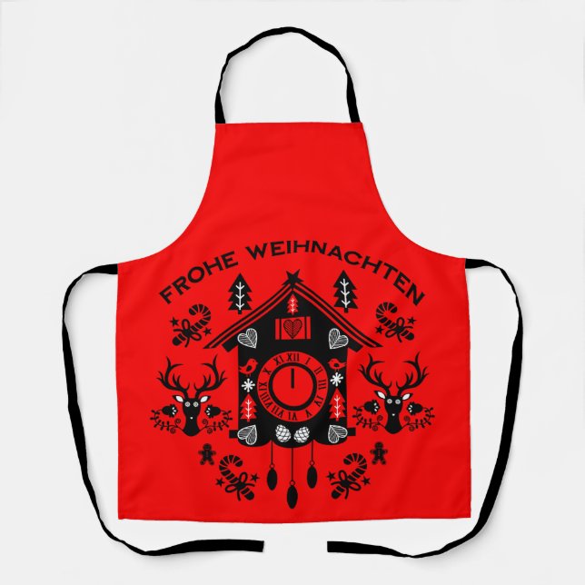 Frohe Weihnachten Apron (Front)