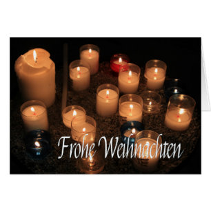 Frohe Weihnachten Burning candles christmas