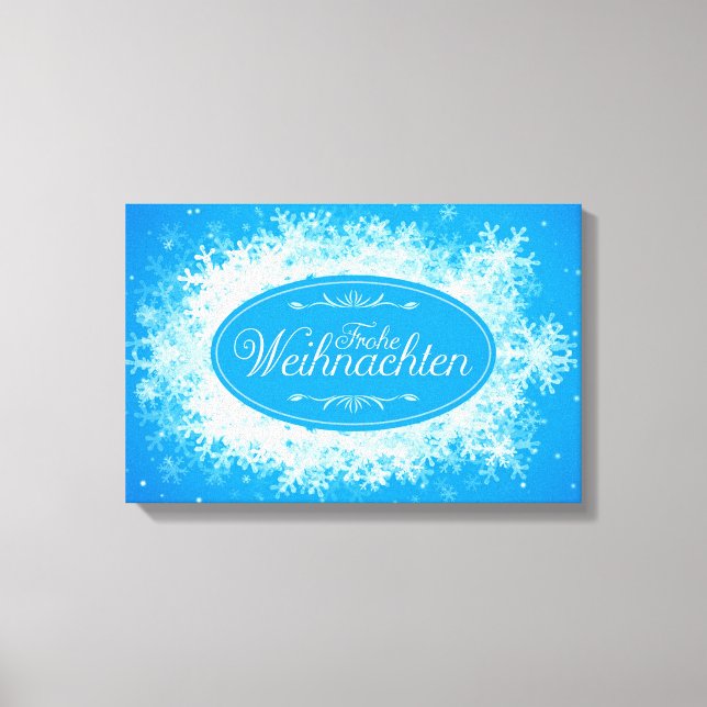 Frohe Weihnachten Canvas Print (Front)