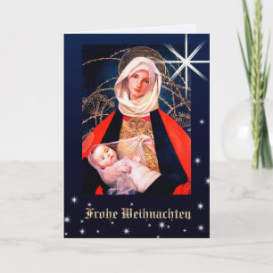 Frohe Weihnachten. Christmas Card in German