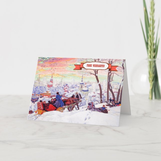 Frohe Weihnachten. Christmas Cards in German (Front)