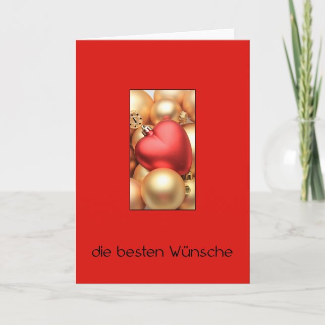 Frohe Weihnachten German Christmas Card (Front)