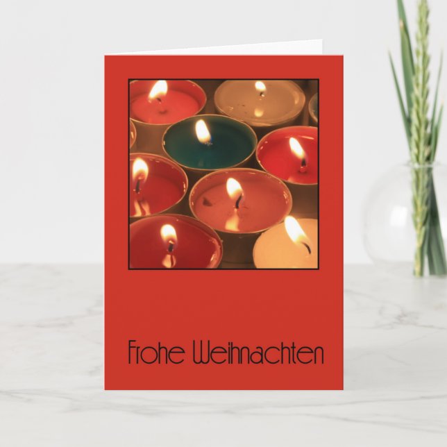Frohe Weihnachten German Christmas Card (Front)