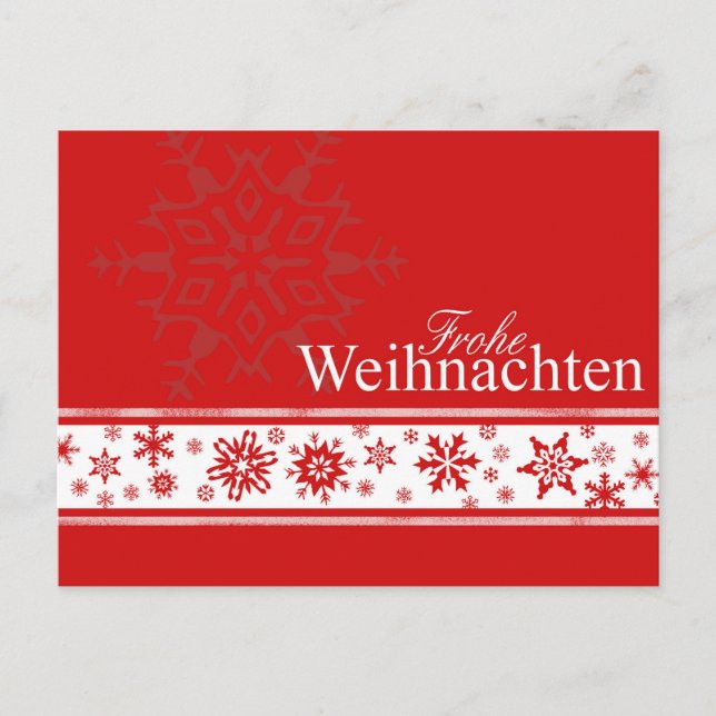 Frohe Weihnachten German Christmas Card (Front)
