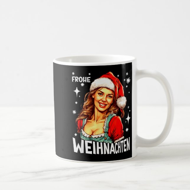 Frohe Weihnachten German Christmas  Coffee Mug (Right)