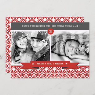 Frohe Weihnachten. German Christmas Photo Cards