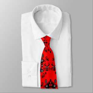 Frohe Weihnachten German Cuckoo Clock Tie
