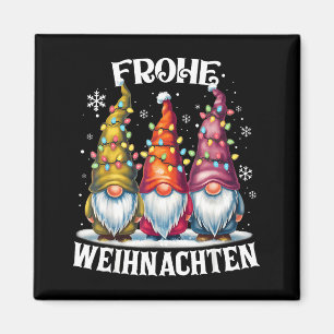 Frohe Weihnachten German Gnome Christmas Decoratio Magnet