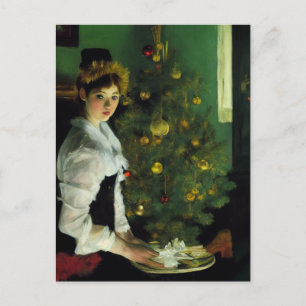 Frohe Weihnachten. Impressionismus Postcard