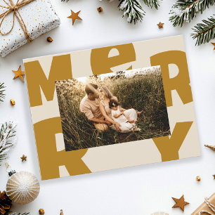 Frohe Weihnachten kundenspezifische Foto Feiertage Holiday Postcard