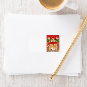 Frohe Weihnachten Label