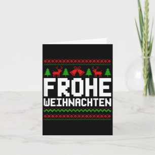 Frohe Weihnachten Merry Christmas In German Funny Card
