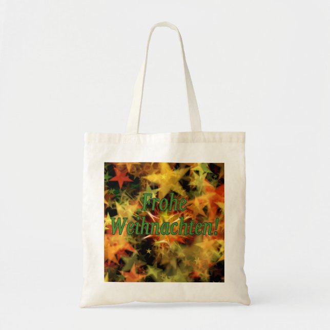 Frohe Weihnachten! Merry Christmas in German gf Tote Bag (Front)