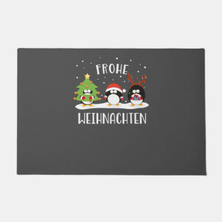 Frohe Weihnachten Merry Christmas Lustig Pinguine Doormat