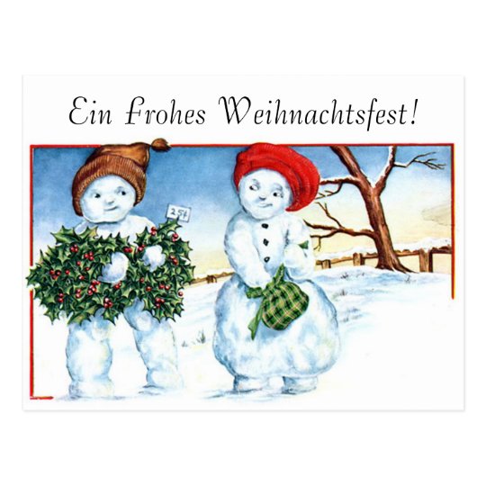 Frohe Weihnachten - Merry Christmas Postcard