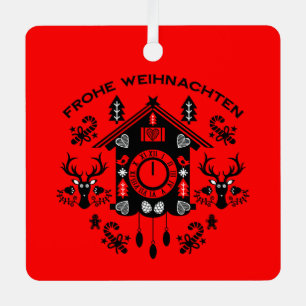 Frohe Weihnachten Metal Tree Decoration