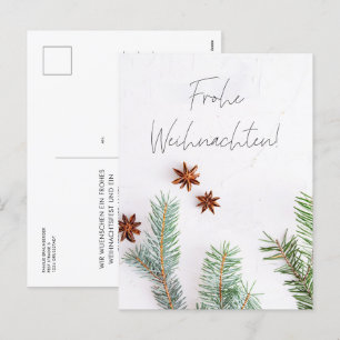Frohe Weihnachten Moderne Weihnachtsgrusskarte Holiday Postcard