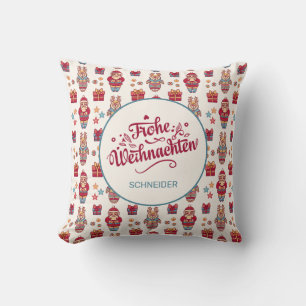 Frohe Weihnachten Personalised Cushion