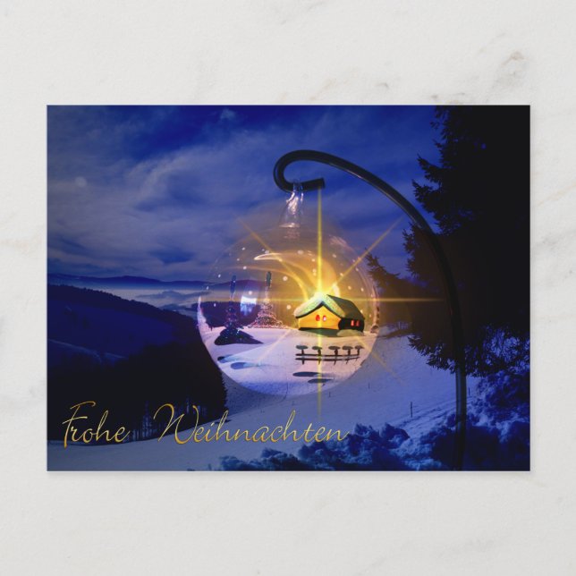 Frohe Weihnachten Postcard (Front)
