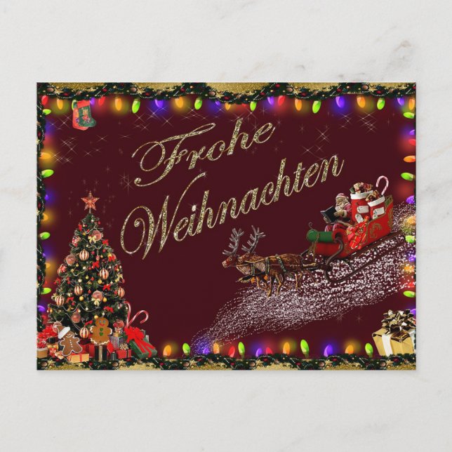 frohe weihnachten postcard (Front)