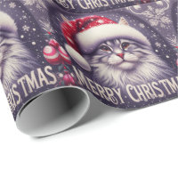 Frohe Weihnachten sibirische Katze, Weihnachten We