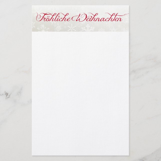 Frohe Weihnachten Stationery (Front)