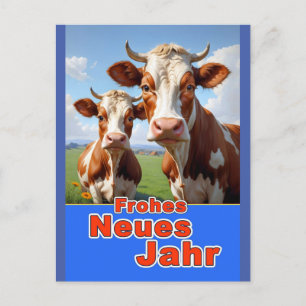 frohes neues jahr postcard