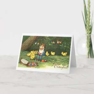 Frohes Osterfest! Vintage German Easter Card