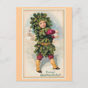 "Frohes Weihnachtsfest" Vintage Christmas Holiday Postcard