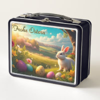 Fröhliche Ostern in einer Frühlingslandschaft