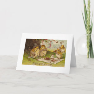 Frohliche Ostern! Vintage German Easter Card
