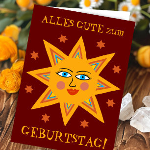 fröhliche Sonne GLÜCKLICH Alles Gute Geburtstag Card