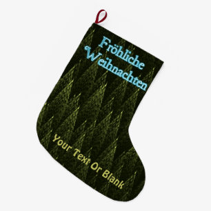 Fröhliche Weihnachten - Conifers Large Christmas Stocking