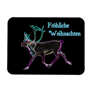 Frohliche Weihnachten - Electric Caribou Magnet