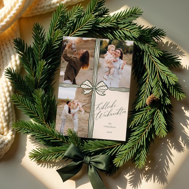 Fröhliche Weihnachten Elegant Holiday Bow Photos (Fröhliche Weihnachten Elegant Holiday Bow Photos)