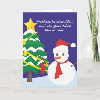 Fröhliche Weihnachten glückliches Neues Jahr Holiday Card
