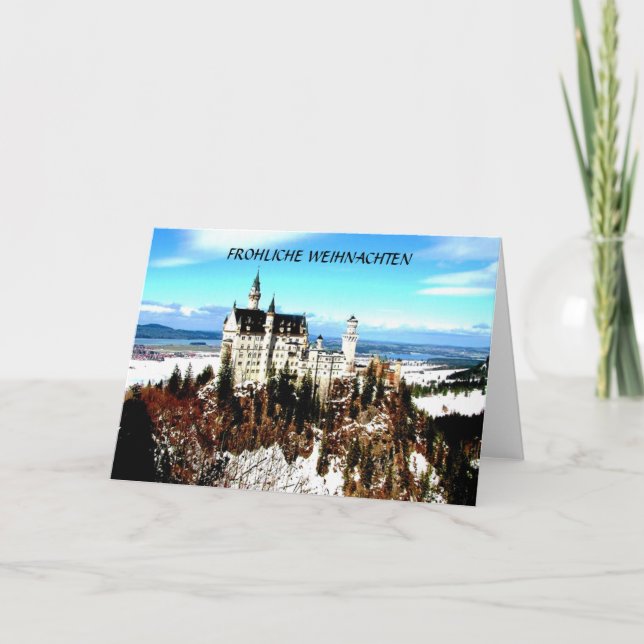 FROHLICHE WEIHNACHTEN...(MERRY CHRISTMAS) HOLIDAY CARD (Front)