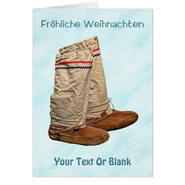 Fröhliche Weihnachten - Mukluks On Snow (Front)